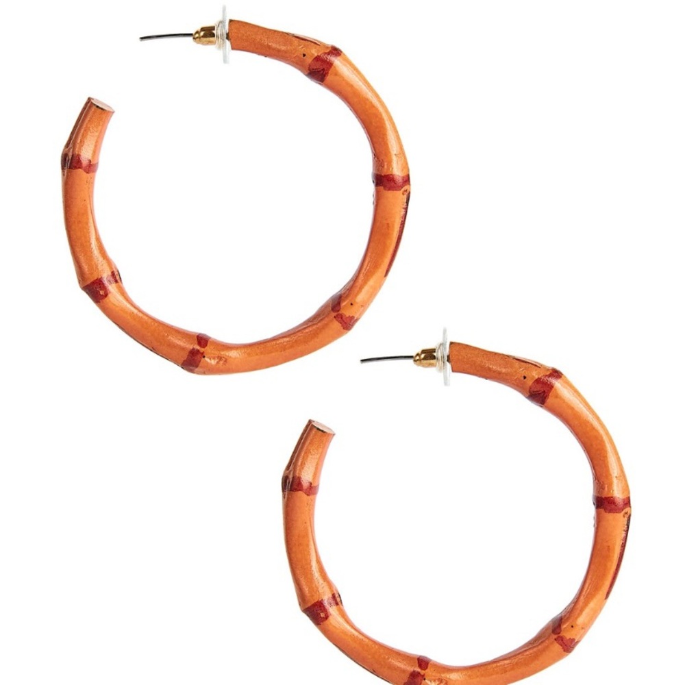 Lisi Lerch bamboo hoops—never worn